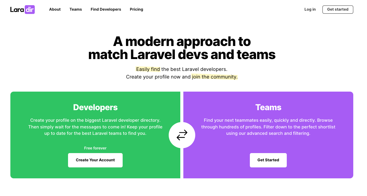 Laradir, the Laravel developer directory created by Creagia, gains new momentum under the direction of Simon Hamp